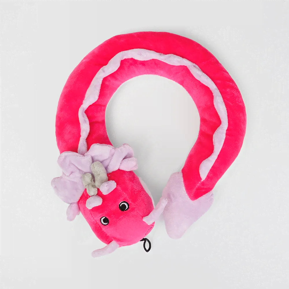 RURRI Игрушка для собак Дракон, 30 см, розовый