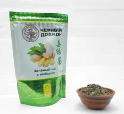 Чай зеленый с имбирем "Черный Дракон" 100г
