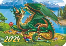 Карманный календарь 2024 "Символ года - Дракон Зелёный"