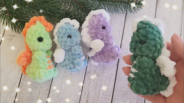 🐉ПЛЮШЕВЫЙ ДРАКОН БРЕЛОК БЕЗ ПРИШИВНЫХ ДЕТАЛЕЙ 🐲crochet dragon🐉gehäkelter Drache