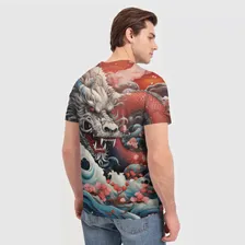 Футболка Морской дракон Irezumi на волнах