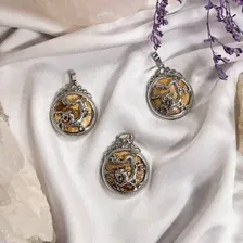 Кулон "Дракон" с песочной Яшмой