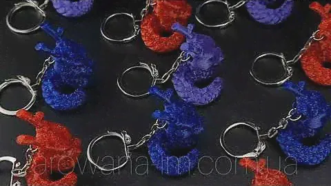 Брелок Дракон Galaxy " Blue,  Red, Violet, Galaxy Dragon"